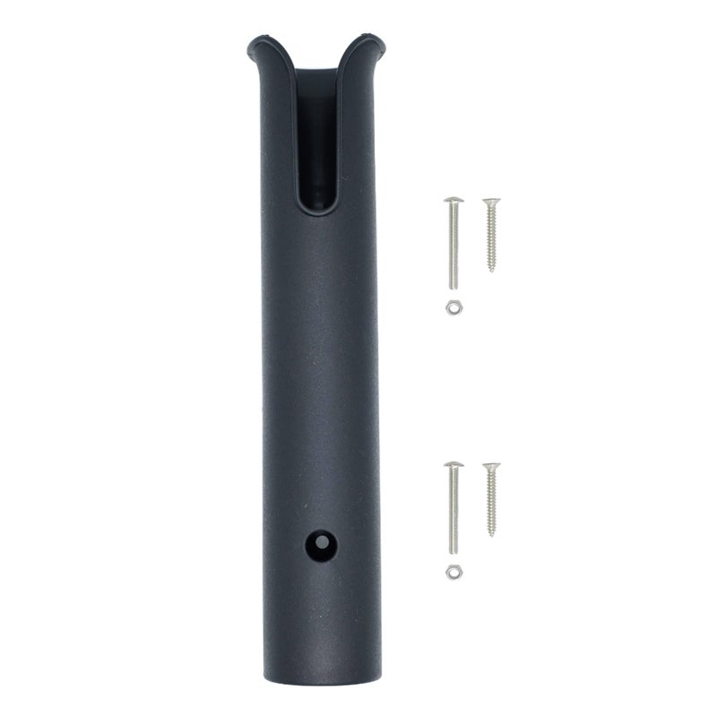 HiUmi Wall Mounted Fishing Rod Holders Tubes Links Fishing Rod Holder Rack Rests (1-Pole-Black) - Image 1